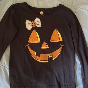 EUC 4T Sparkly Jack-o-Lantern L/S shirt